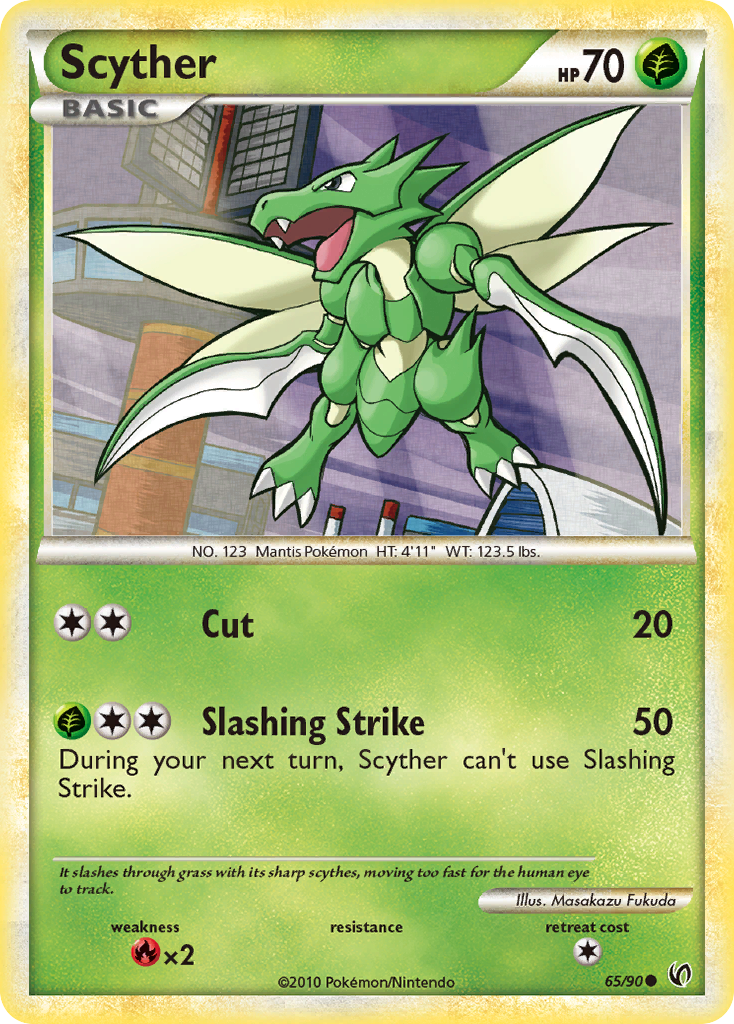 Scyther (65/90) [HeartGold & SoulSilver: Undaunted] | Galactic Gamez
