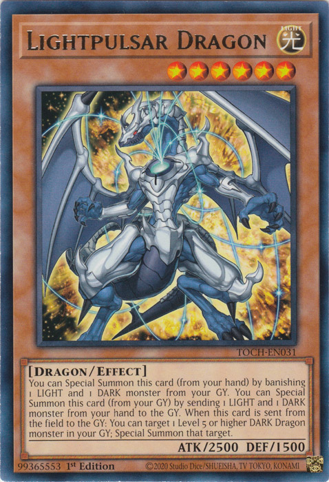 Lightpulsar Dragon [TOCH-EN031] Rare | Galactic Gamez