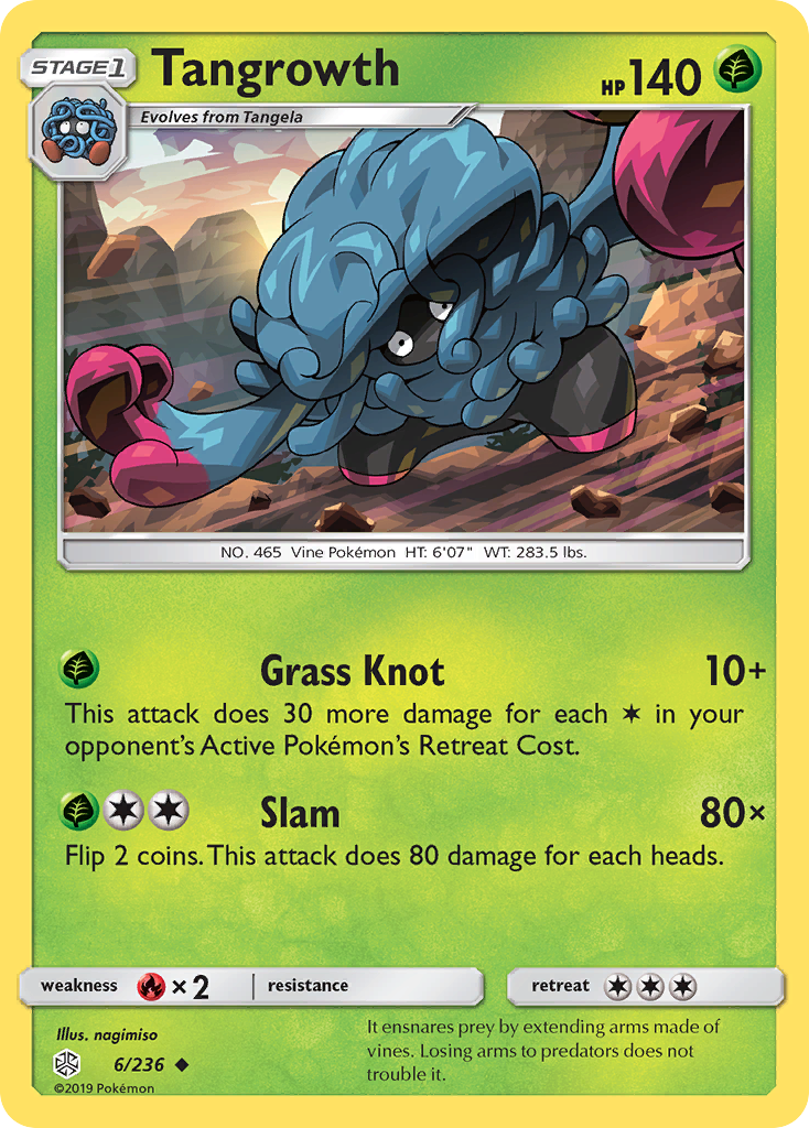 Tangrowth (6/236) [Sun & Moon: Cosmic Eclipse] | Galactic Gamez