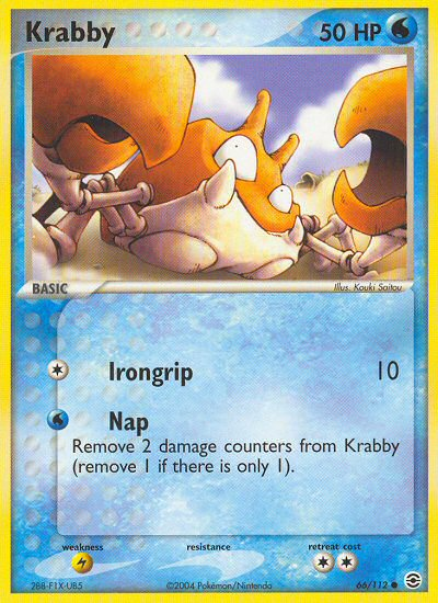 Krabby (66/112) [EX: FireRed & LeafGreen] | Galactic Gamez