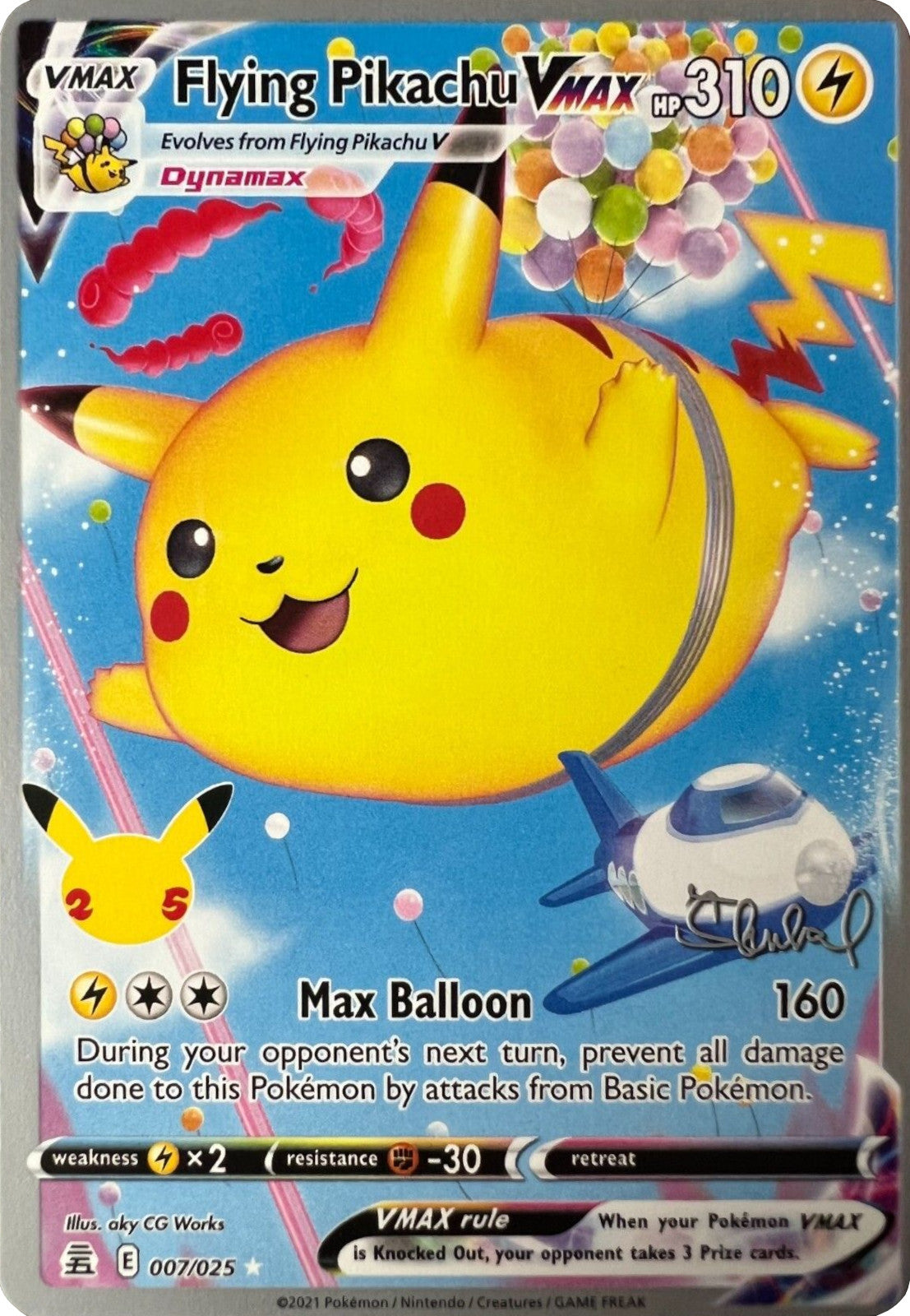 Flying Pikachu VMAX (007/025) (ADP - Ondrej Skubal) [World Championships 2022] | Galactic Gamez