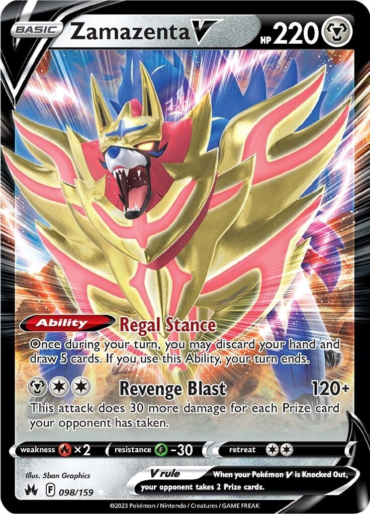 Zamazenta V (098/159) [Sword & Shield: Crown Zenith] | Galactic Gamez