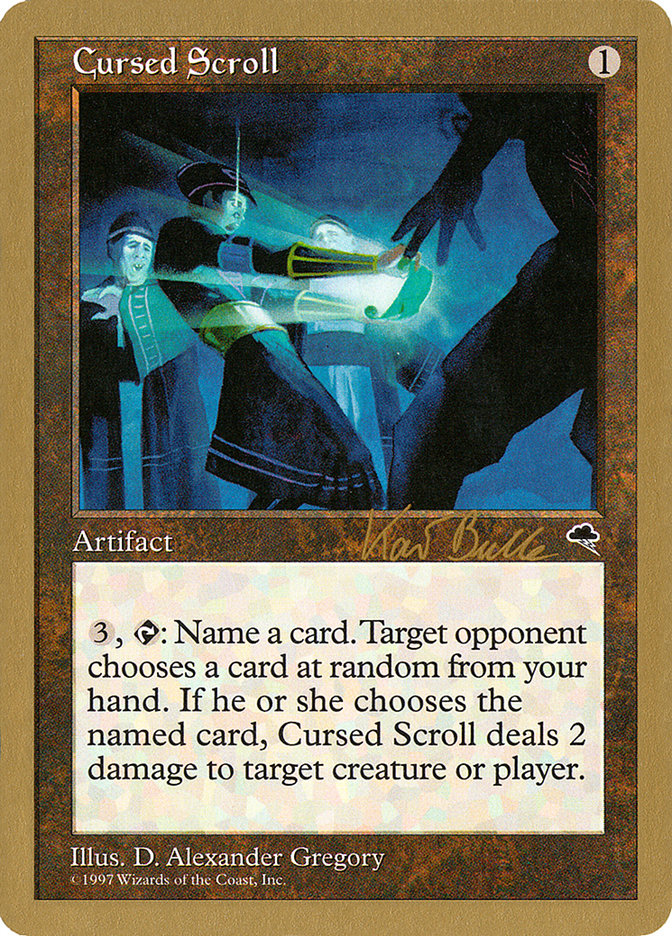 Cursed Scroll (Kai Budde) [World Championship Decks 1999] | Galactic Gamez