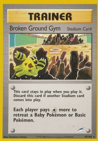 Broken Ground Gym (92/105) [Neo Destiny Unlimited] | Galactic Gamez