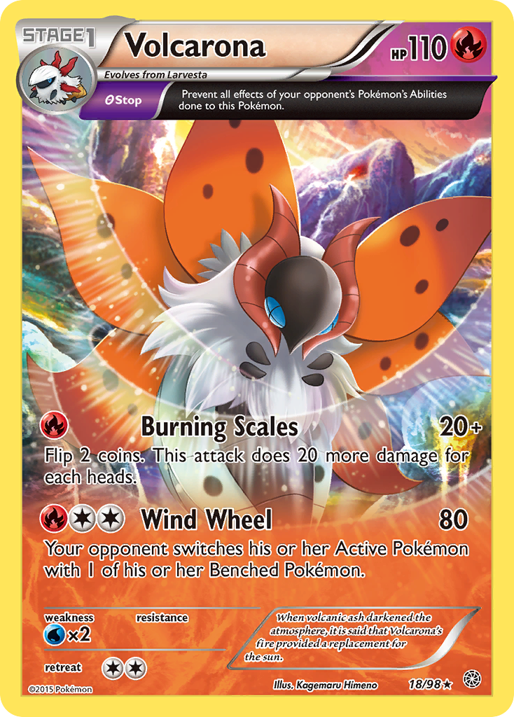 Volcarona (18/98) [XY: Ancient Origins] | Galactic Gamez