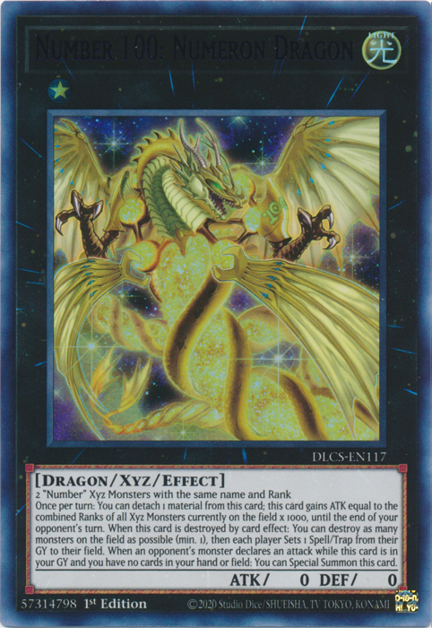 Number 100: Numeron Dragon (Purple) [DLCS-EN117] Ultra Rare | Galactic Gamez