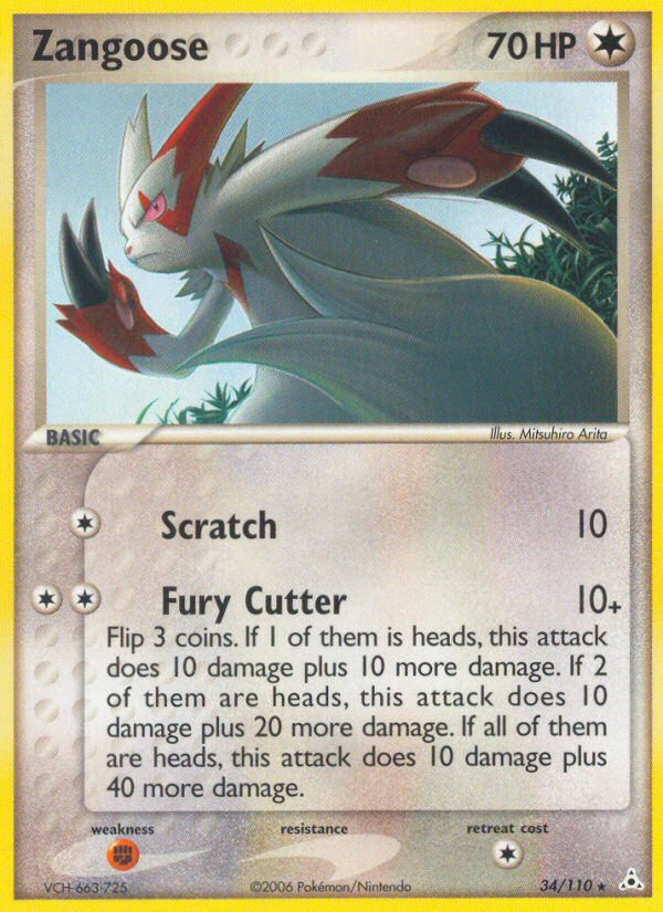 Zangoose (34/110) [EX: Holon Phantoms] | Galactic Gamez