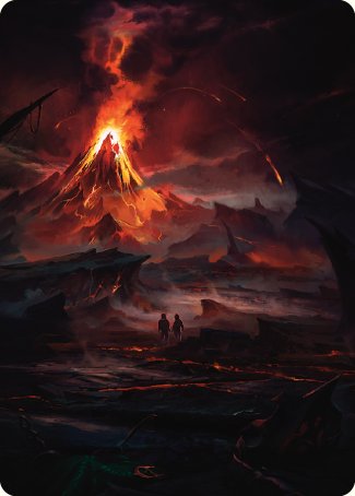 Valley of Gorgoroth Art Card [The Lord of the Rings: Tales of Middle-earth Art Series] | Galactic Gamez