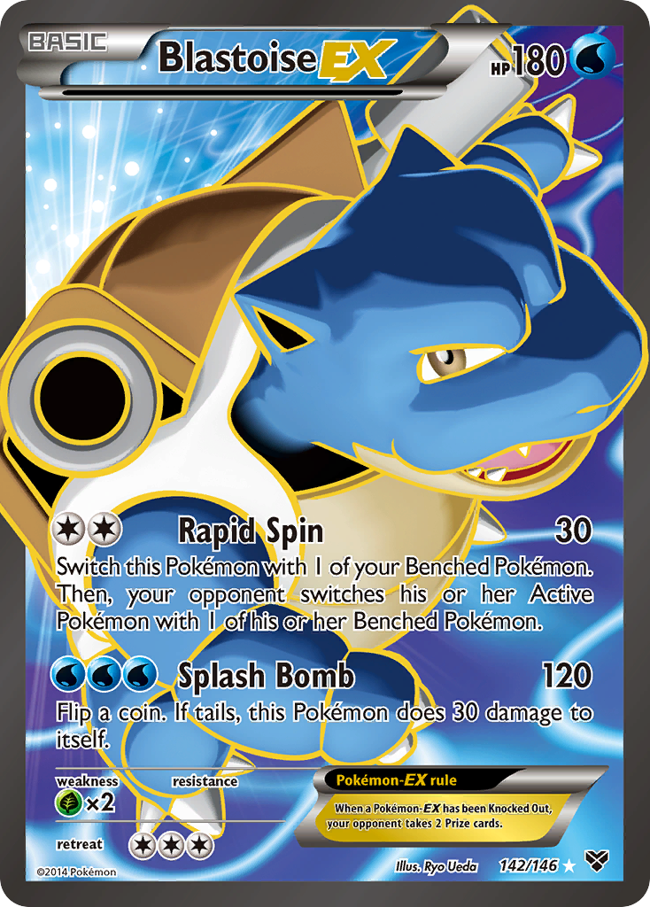 Blastoise EX (142/146) [XY: Base Set] | Galactic Gamez