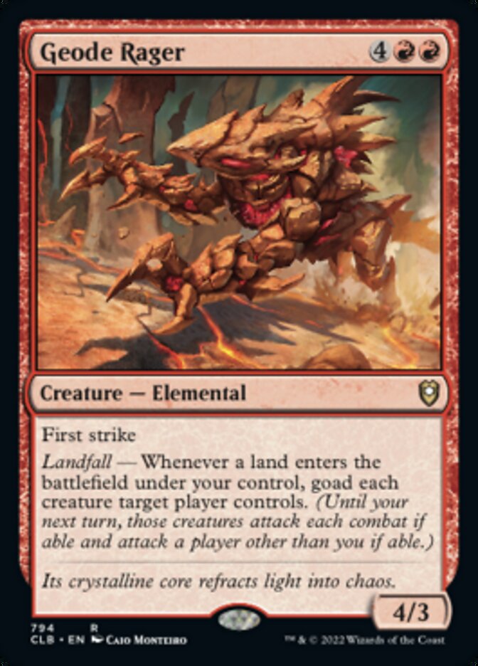 Geode Rager [Commander Legends: Battle for Baldur's Gate] | Galactic Gamez