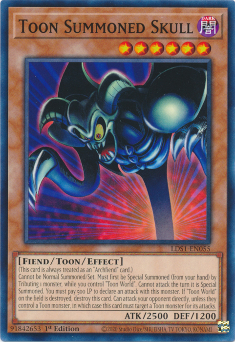 Toon Summoned Skull [LDS1-EN055] Common | Galactic Gamez