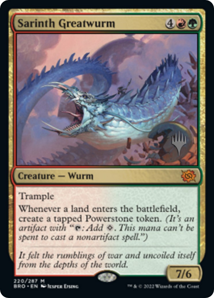 Sarinth Greatwurm (Promo Pack) [The Brothers' War Promos] | Galactic Gamez