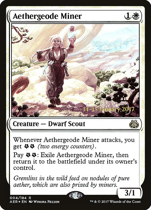 Aethergeode Miner [Aether Revolt Promos] | Galactic Gamez