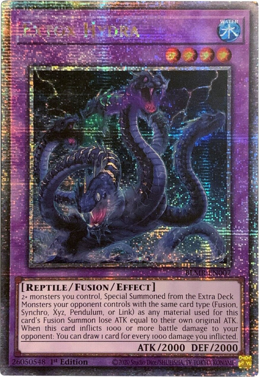 Extox Hydra [BLMR-EN007] Quarter Century Secret Rare | Galactic Gamez