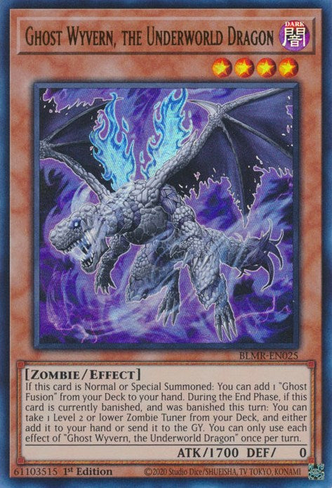 Ghost Wyvern, the Underworld Dragon [BLMR-EN025] Ultra Rare | Galactic Gamez