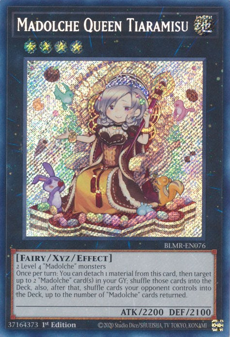 Madolche Queen Tiaramisu [BLMR-EN076] Secret Rare | Galactic Gamez