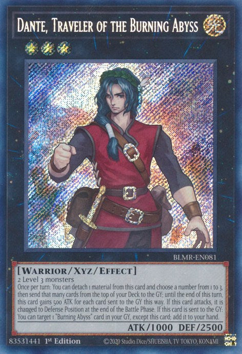 Dante, Traveler of the Burning Abyss [BLMR-EN081] Secret Rare | Galactic Gamez