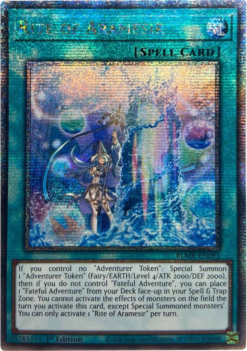 Rite of Aramesir [BLMR-EN093] Quarter Century Secret Rare | Galactic Gamez