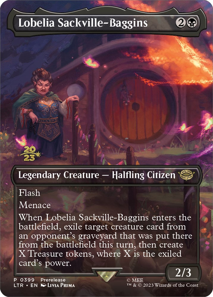 Lobelia Sackville-Baggins (399) [The Lord of the Rings: Tales of Middle-Earth Prerelease Promos] | Galactic Gamez