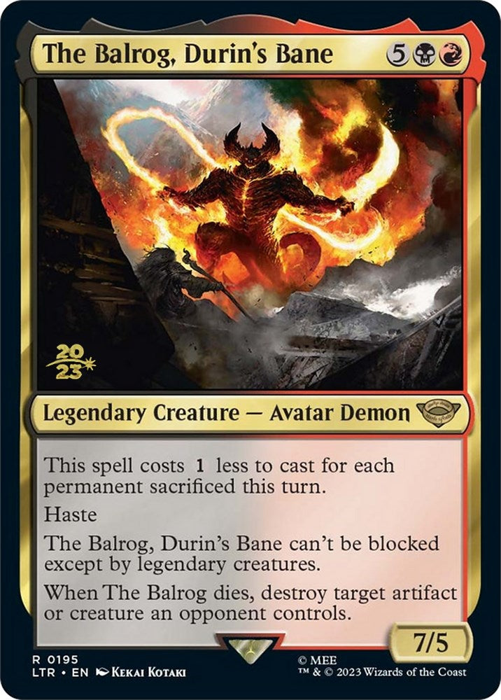 The Balrog, Durin's Bane [The Lord of the Rings: Tales of Middle-Earth Prerelease Promos] | Galactic Gamez