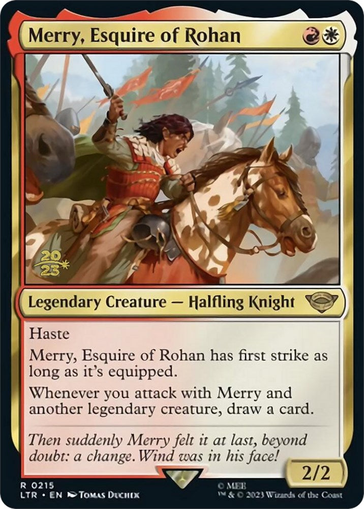 Merry, Esquire of Rohan [The Lord of the Rings: Tales of Middle-Earth Prerelease Promos] | Galactic Gamez