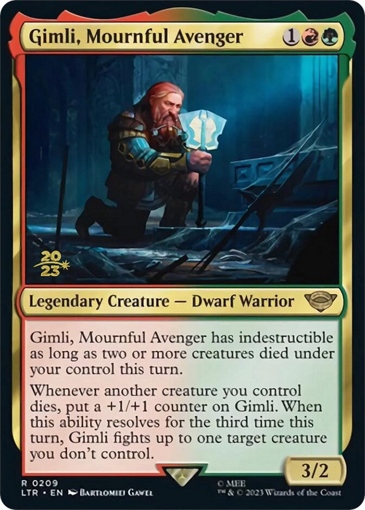Gimli, Mournful Avenger [The Lord of the Rings: Tales of Middle-Earth Prerelease Promos] | Galactic Gamez
