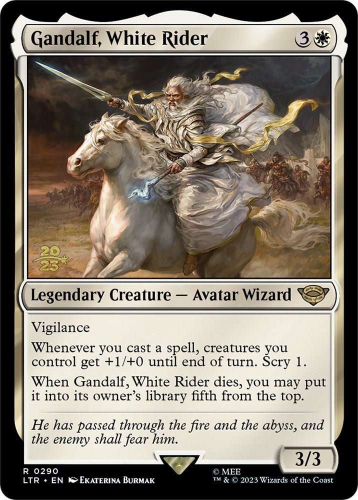 Gandalf, White Rider [The Lord of the Rings: Tales of Middle-Earth Prerelease Promos] | Galactic Gamez