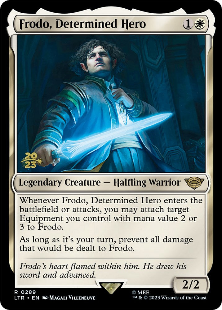 Frodo, Determined Hero [The Lord of the Rings: Tales of Middle-Earth Prerelease Promos] | Galactic Gamez