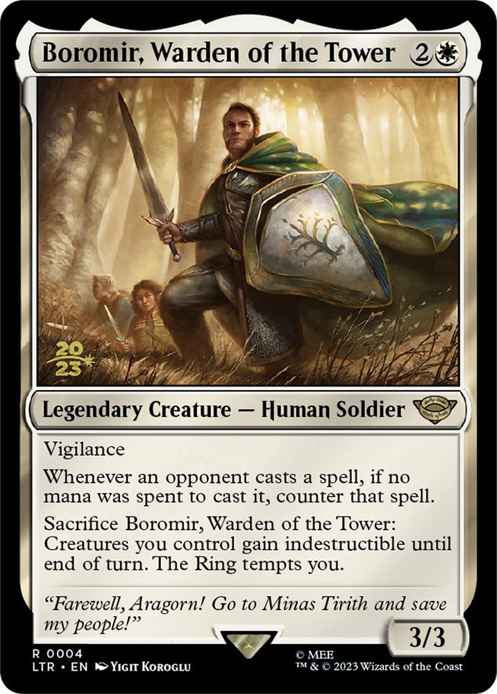 Boromir, Warden of the Tower [The Lord of the Rings: Tales of Middle-Earth Prerelease Promos] | Galactic Gamez