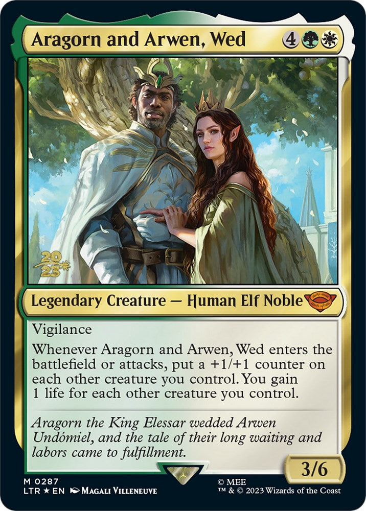 Aragorn and Arwen, Wed [The Lord of the Rings: Tales of Middle-Earth Prerelease Promos] | Galactic Gamez