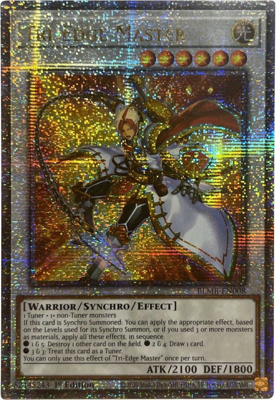 Tri-Edge Master [BLMR-EN008] Quarter Century Secret Rare | Galactic Gamez
