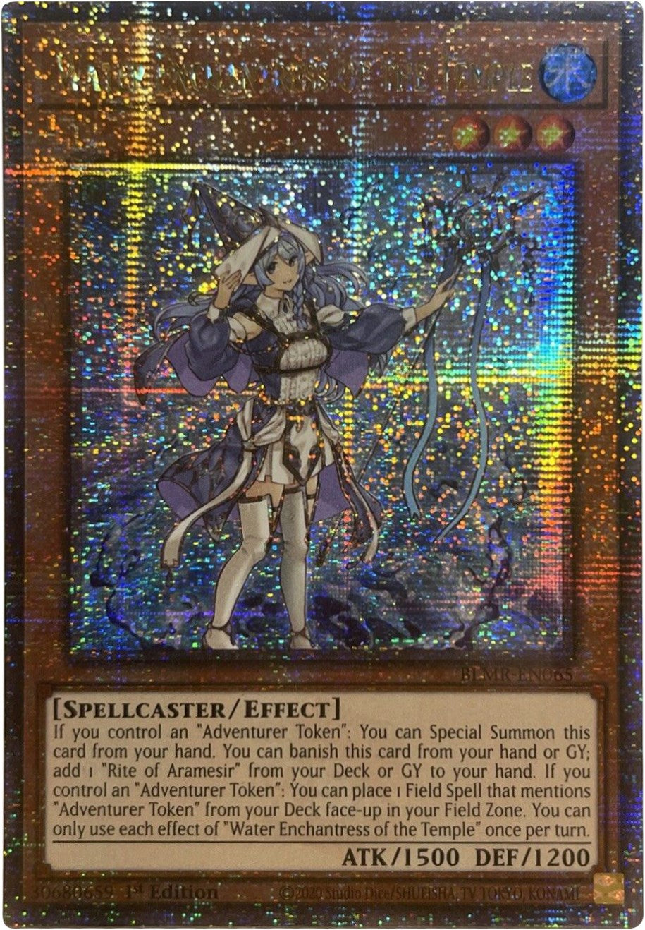 Water Enchantress of the Temple [BLMR-EN065] Quarter Century Secret Rare | Galactic Gamez