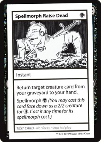 Spellmorph Raise Dead (2021 Edition) [Mystery Booster Playtest Cards] | Galactic Gamez