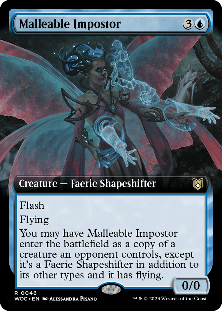 Malleable Impostor (Extended Art) [Wilds of Eldraine Commander] | Galactic Gamez