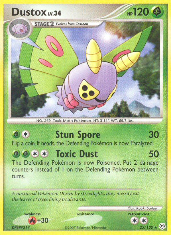 Dustox (25/130) [Diamond & Pearl: Base Set] | Galactic Gamez