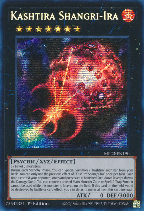 Kashtira Shangri-Ira [MP23-EN190] Prismatic Secret Rare | Galactic Gamez