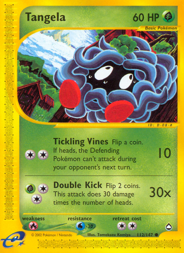 Tangela (112/147) [Aquapolis] | Galactic Gamez