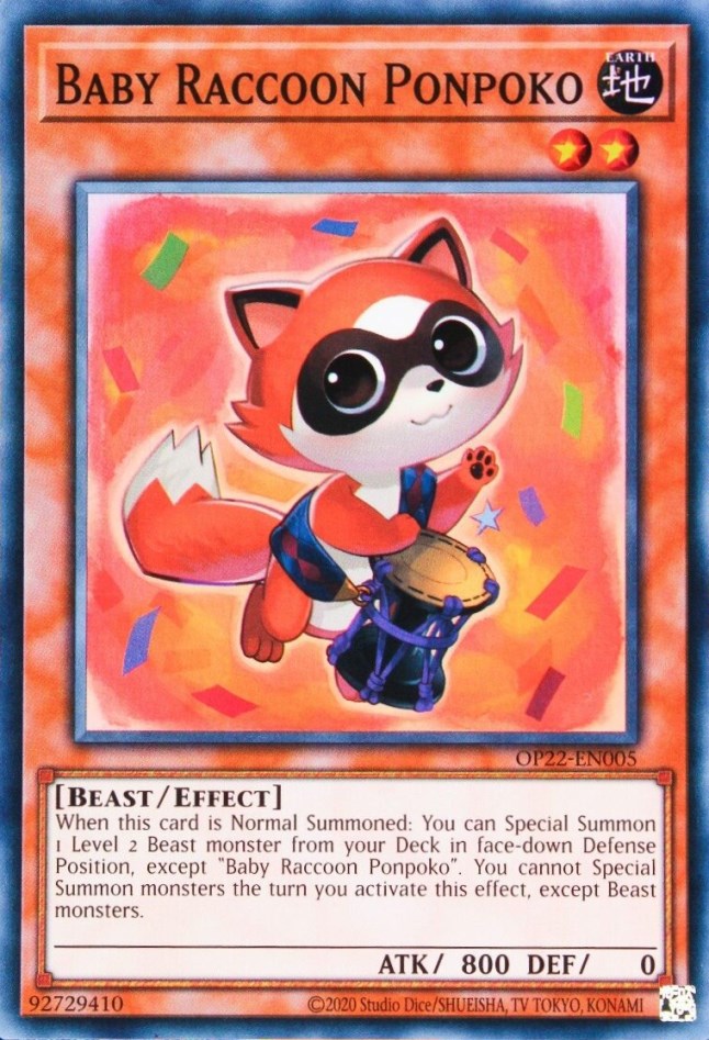 Baby Raccoon Ponpoko [OP22-EN005] Super Rare | Galactic Gamez