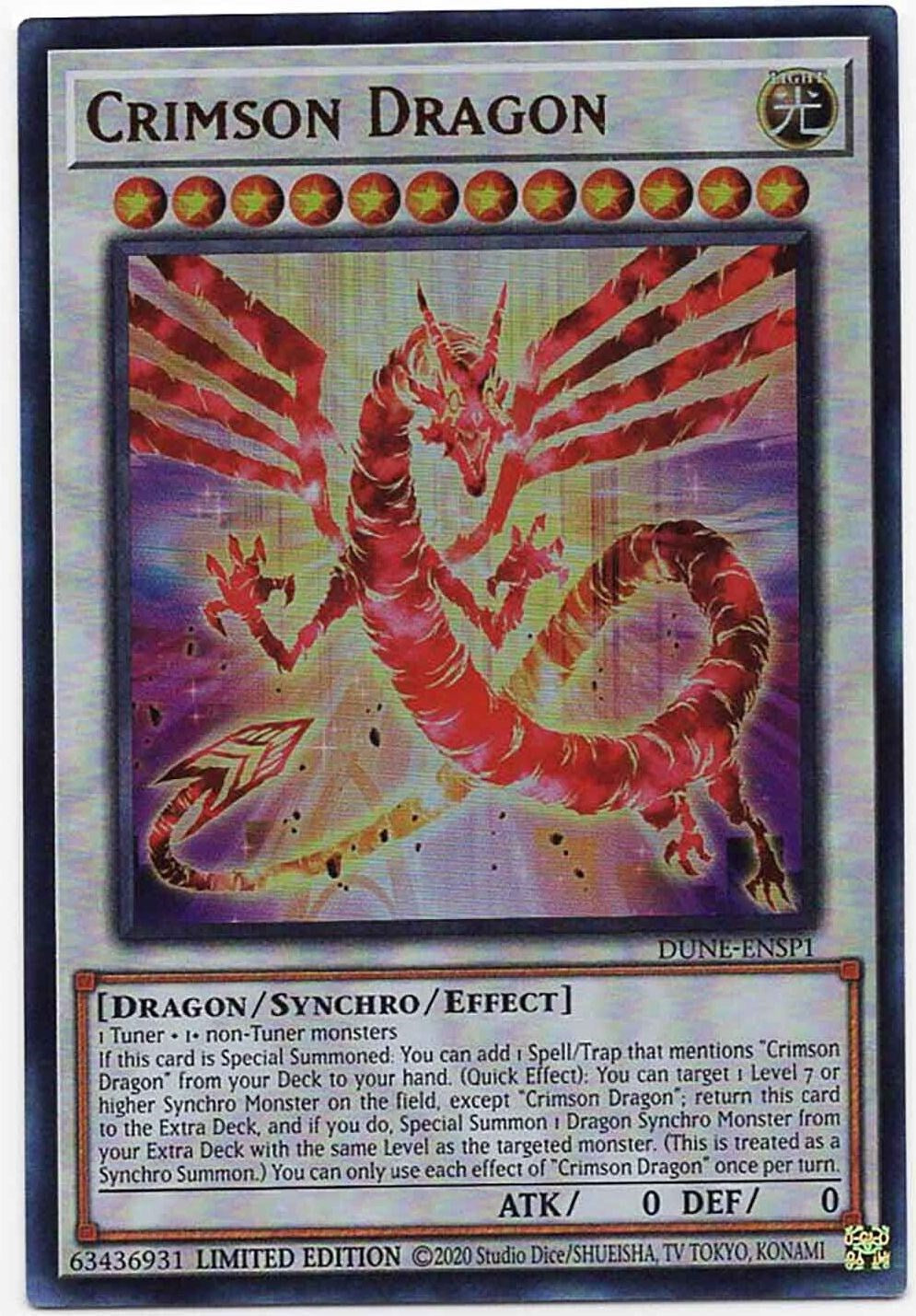 Crimson Dragon [DUNE-ENSP1] Ultra Rare | Galactic Gamez