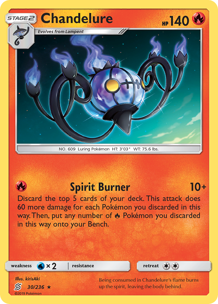 Chandelure (30/236) [Sun & Moon: Unified Minds] | Galactic Gamez