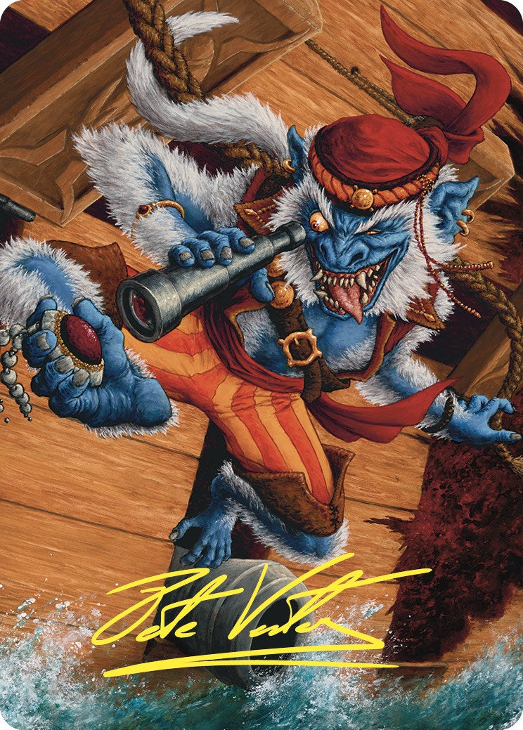 Treasure Nabber Art Card (Gold-Stamped Signature) [Commander Masters Art Series] | Galactic Gamez