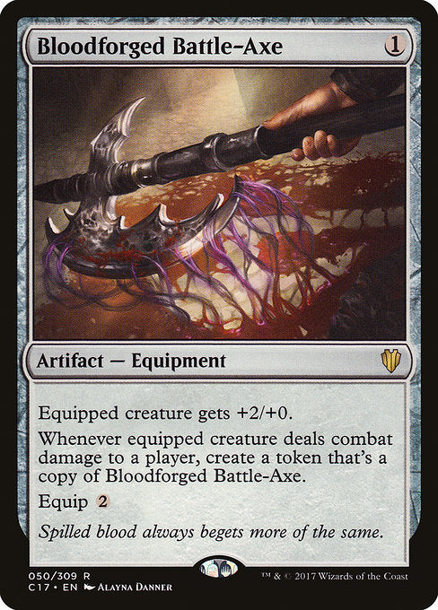 Bloodforged Battle-Axe [Commander 2017] | Galactic Gamez