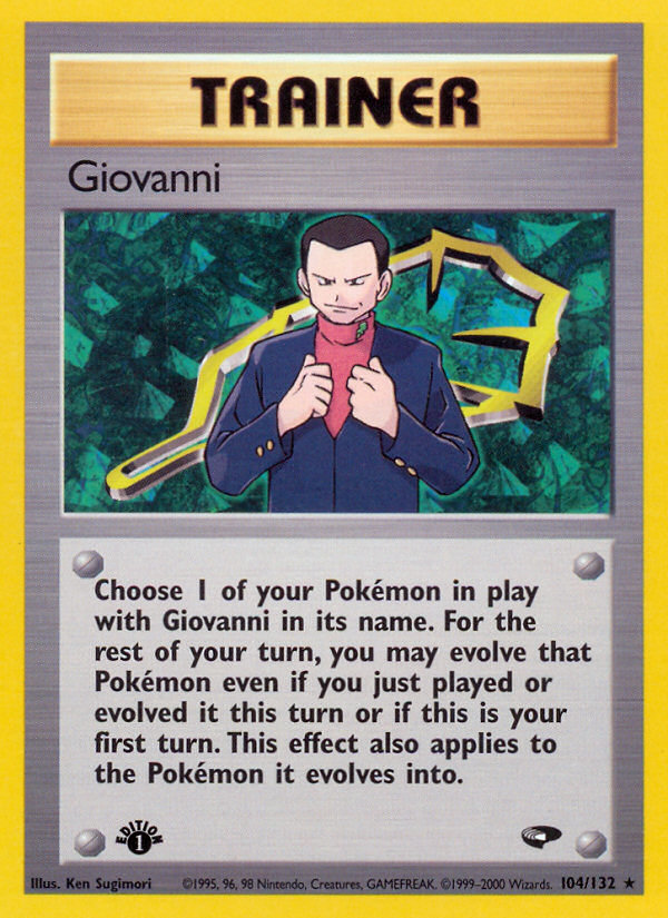 Giovanni (104/132) [Gym Challenge 1st Edition] | Galactic Gamez