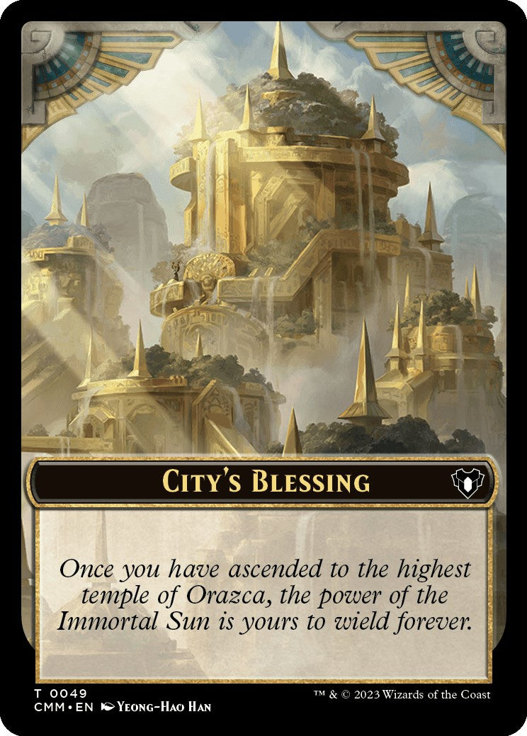 City's Blessing // Dragon Egg Double-Sided Token [Commander Masters Tokens] | Galactic Gamez