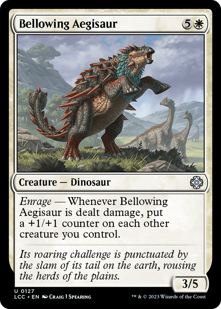 Bellowing Aegisaur [The Lost Caverns of Ixalan Commander] | Galactic Gamez