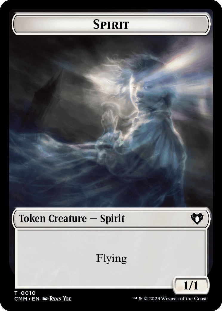 Spirit (0010) // Satyr Double-Sided Token [Commander Masters Tokens] | Galactic Gamez