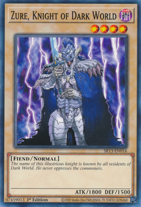 Zure, Knight of Dark World [SR13-EN016] Common | Galactic Gamez