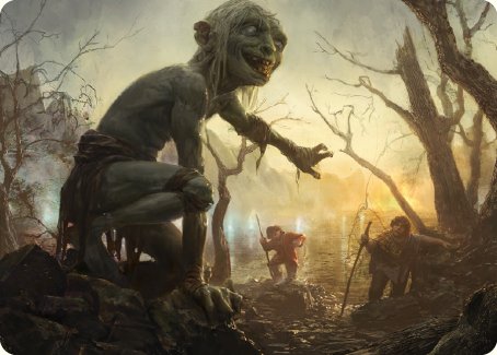 Smeagol, Helpful Guide Art Card [The Lord of the Rings: Tales of Middle-earth Art Series] | Galactic Gamez
