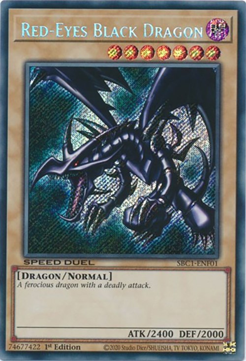 Red-Eyes Black Dragon [SBC1-ENF01] Secret Rare | Galactic Gamez