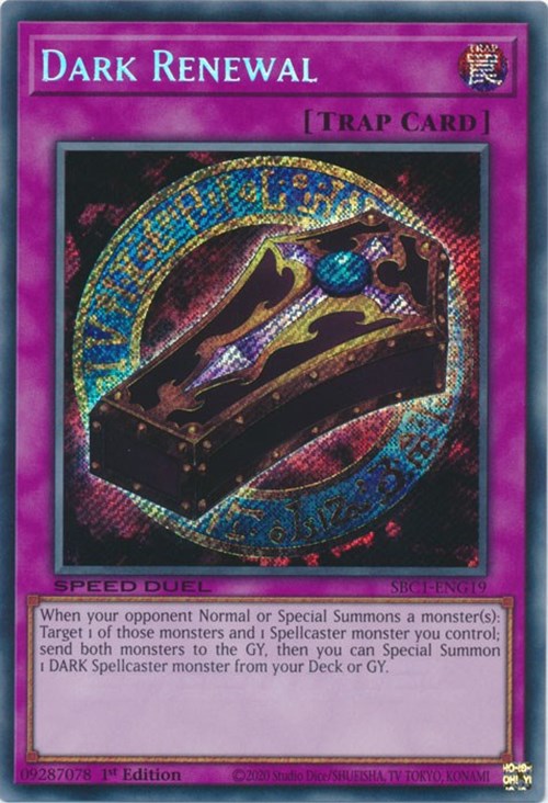 Dark Renewal [SBC1-ENG19] Secret Rare | Galactic Gamez